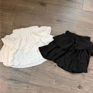 Black and White Princess Polly Skirts